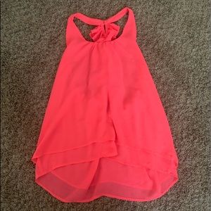Neon Pink dress tank top